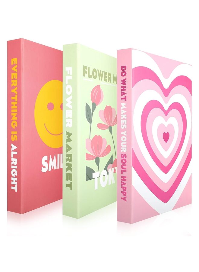 LAMAY 3 PCS Decorative Books, Faux Books for Decoration, Modern Fashion For Hardcover Home Decor, Fake Book Stacks Display for Bookshelf Living Room Decor Tabletop Props - Image 1